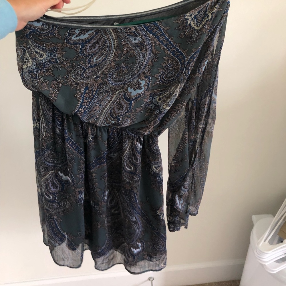 One shoulder flowy dress